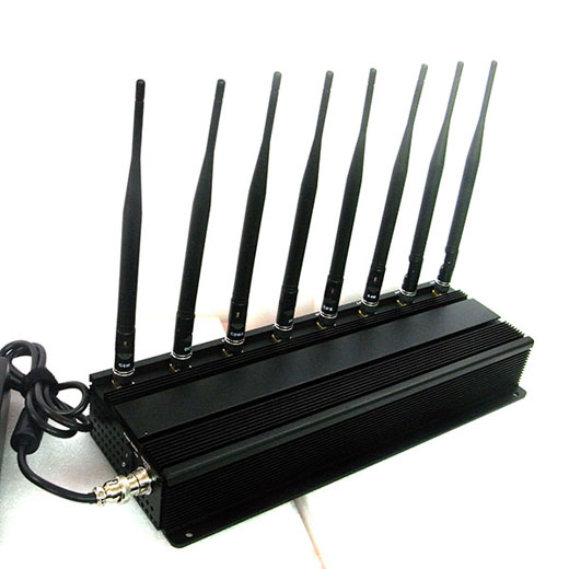 Brouilleur Haute Puissance réglable de 8 antennes GSM/3G/4G/WIFI/GPS