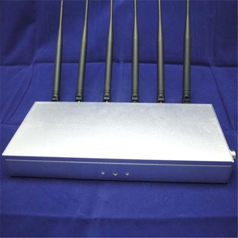 Brouilleur RF brouilleur d'onde Telephone portable Blocker Réglable 6  Antenne haute puissance
