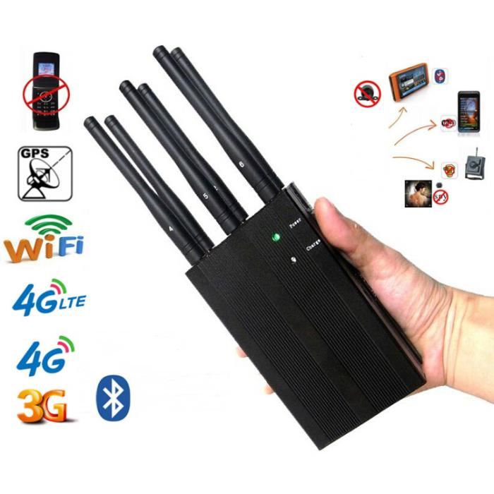 Brouilleur Portable Haute Puissance Brouilleur Telephone GSM GPS 3G 4G CDMA  Wifi