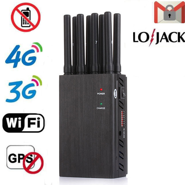 High Power 8 Antenne 3G 4GLTE Brouilleur de Telephone Portable DE