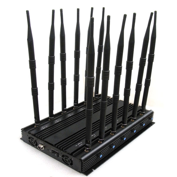 Brouilleur 12 antennes de telephone de signal wifi CDMA DCS GSM GPS 3G WIFI  VHF UHF 4G LTE 315